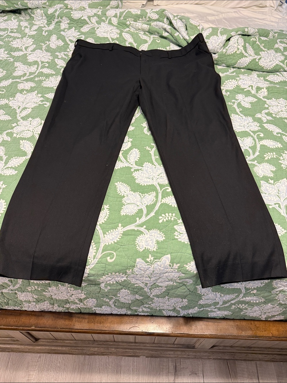 Kenneth Cole Black Men's Dress Pants - Straight Leg